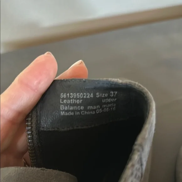 Dansko Gray Suede Leather Ankle Boots - Picture 3 of 4